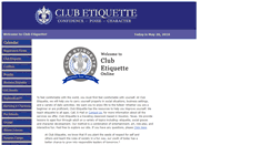 Desktop Screenshot of clubetiquette.com
