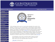 Tablet Screenshot of clubetiquette.com